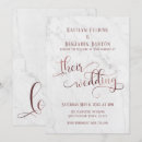Search for marble and rose gold wedding invitations Couple