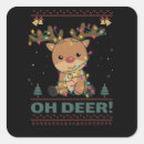 Search for oh deer stickers Reindeer