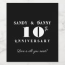 Search for 10th anniversary wine labels Modern