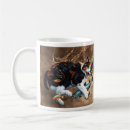 Search for cat and fish mugs Black