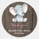 Search for rustic baby shower stickers It's a girl