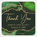Search for green glitter wedding stickers Thank you