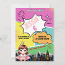 Search for girls superhero birthday invitations Kids