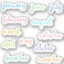 Search for colourful name stickers Pretty