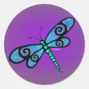 Search for dragonfly wings stickers Blue