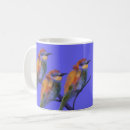Search for colorful bird mugs Blue