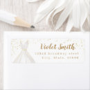Search for wedding dress return address labels Watercolor
