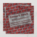 Search for brick wall invitations Black