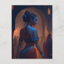 Search for enchanting postcards Woman