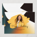 Search for surprise party cards Black and gold