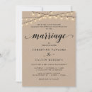 Search for kraft wedding invitations String lights