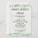 Search for mint sweet 16 invitations Butterfly