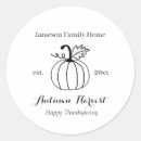 Search for harvest home stickers Pumpkin