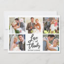 Search for 5 photo wedding thank you cards Bride and groom