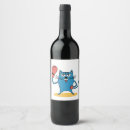 Search for funny cartoon wine labels Drawing