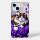 Search for purple cat iphone cases Cute