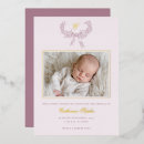 Search for vintage birth announcement cards Pink