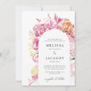 Search for pink flower wedding invitations Floral