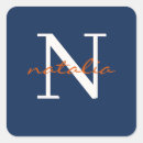 Search for name design stickers Initial