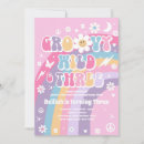 Search for hippie birthday invitations Flower power party