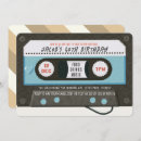 Search for cassette birthday invitations Retro