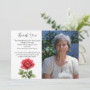 Search for red rose funeral invitations Death