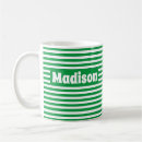 Search for green white striped mugs Minimalist