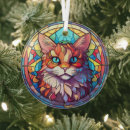 Search for maine coon cat christmas tree decorations Red