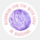 Search for handmade with love stickers Watercolor