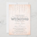 Search for silver and peach wedding invitations Modern