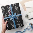 Search for skeleton wrapping paper Scary