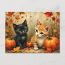 Search for thanksgiving cat postcards Orange