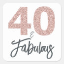 Search for 40 fabulous stickers Forty