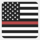 Search for hero firefighter stickers Thin red line