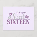 Search for purple sweet 16 birthday cards Sixteen