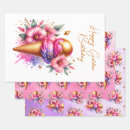 Search for pink birthday wrapping paper Flowers