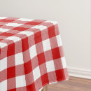 Search for red and white tablecloths Check