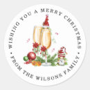 Search for champagne stickers Merry christmas