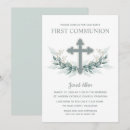 Search for greenery first communion invitations Modern