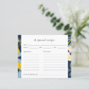 Search for lemon recipe cards Lemon bridal shower