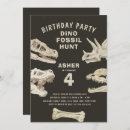 Search for dinosaur bones invitations For kids