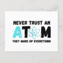 Search for chemistry jokes postcards Atoms