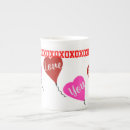 Search for red china mugs Valentine