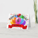 Search for 6 year old birthday cards Six