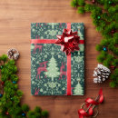 Search for folk art christmas wrapping paper Reindeer