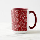 Search for red snowflake mugs Christmas snowflakes