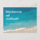 Search for beach wedding save the date postcards Turquoise