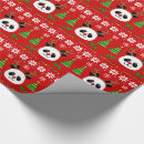 Search for panda christmas wrapping paper Kawaii