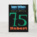 Search for 75th birthday cards Typography