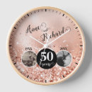 Search for 50th anniversary clocks Glitter